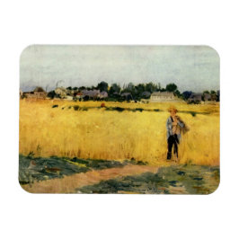 Getreidefeld (von Berthe Morisot) Magnet