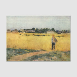Getreidefeld (von Berthe Morisot) Seidenpapier