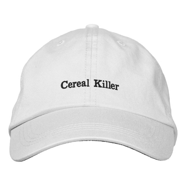 "Getreidemörder" Bestickte Baseballkappe (Vorderseite)