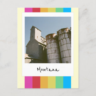 Getreidespeicher Retro Sofortbildkamera Postkarte