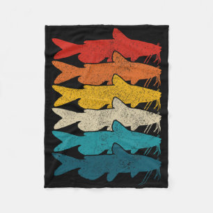 Getreifter Katzenwels Vintage Fisch Katzenwels Ang Fleecedecke