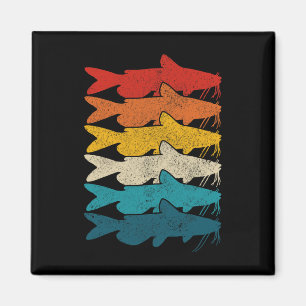 Getreifter Katzenwels Vintage Fisch Katzenwels Ang Magnet