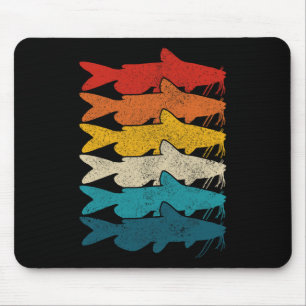 Getreifter Katzenwels Vintage Fisch Katzenwels Ang Mousepad