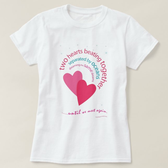 Getrennt durch Ozeane T-Shirt (Design vorne)