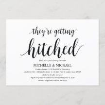 Getrennte Bridal Dusche Einladungskarten