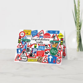 Getrennte Fahrprüfung Herzlichen Glückwunsch Karte