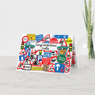 Getrennte Fahrprüfung Herzlichen Glückwunsch Karte