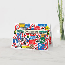 Getrennte Fahrprüfung Herzlichen Glückwunsch Karte