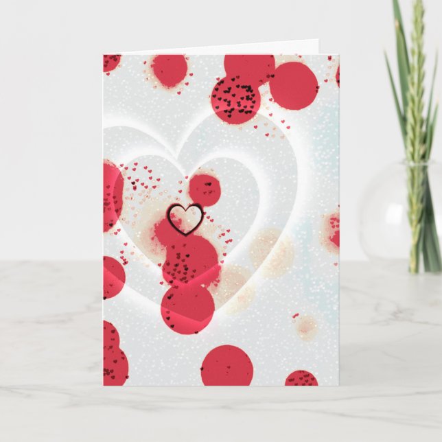Getrennte Herzen Feiertagskarte (Vorderseite)