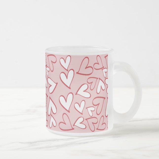 Getrennte Herzen Mattglastasse (Rechts)