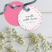 Getrennte rosa Herzklopfen aus Liebe