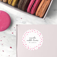 Getrennte rosa Herzklopfen aus Liebe