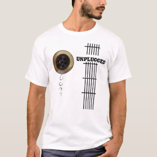 Getrenntes Gitarrenabflußgitterwerk-Brettbild T-Shirt