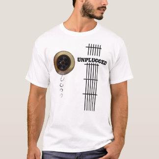 Getrenntes Gitarrenabflußgitterwerk-Brettbild T-Shirt