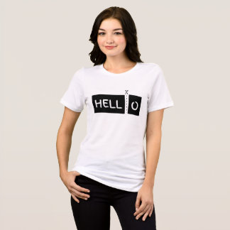 Getrenntes "Hallo" Wortkunst - Einzigartige Typogr Tri-Blend Shirt