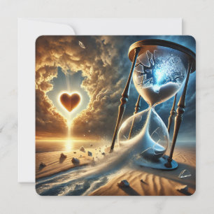 Getrenntes Stundenglas: Eine Botschaft des Glauben Feiertagskarte