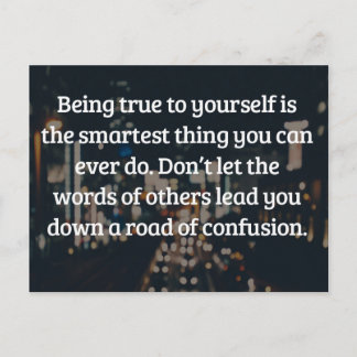 Getreu Ihrem eigenen Zitat Postkarte
