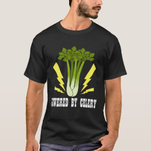 Getrieben von Gemüse Ironic Leek Celery Quote T-Shirt