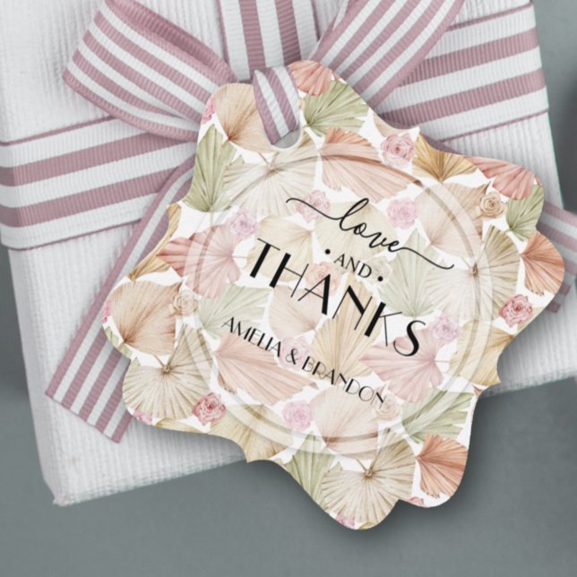 Getrocknete Blätter Blume Hochfahren Geschenkanhänger (Von Creator hochgeladen)