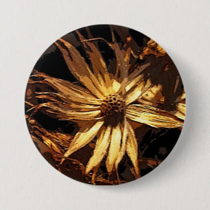 Getrocknete Blume abstrakt Button
