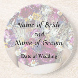 Getrocknete Blume Bouquets Hochzeitsprodukte Getränkeuntersetzer