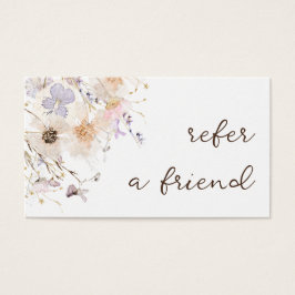 Getrocknete Blume - elegante Referenzkarte