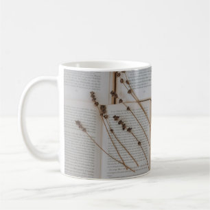 Getrocknete Blume Kaffeetasse