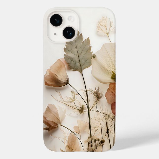Getrocknete Blumen gepresst Case-Mate iPhone Hülle (Rückseite)