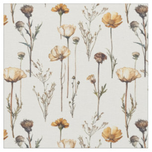 Getrocknete Kräuter Vintage Wildblumen Blätter und Stoff
