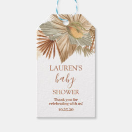 Getrocknete Palmen Babyduschanhänger Geschenkanhänger