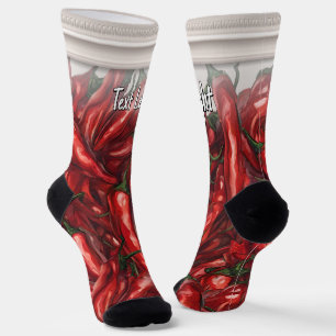 Getrocknete Paprikaschoten Jar Socken