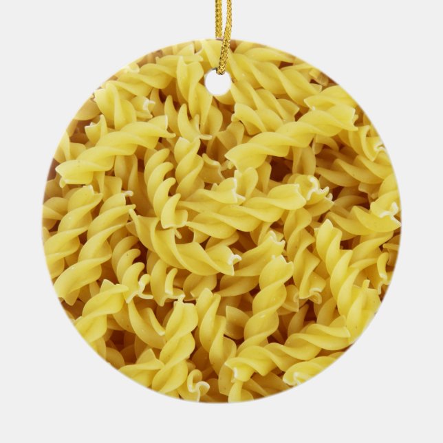 Getrocknete Pasta (italienisches Essen) Keramik Ornament (Vorne)