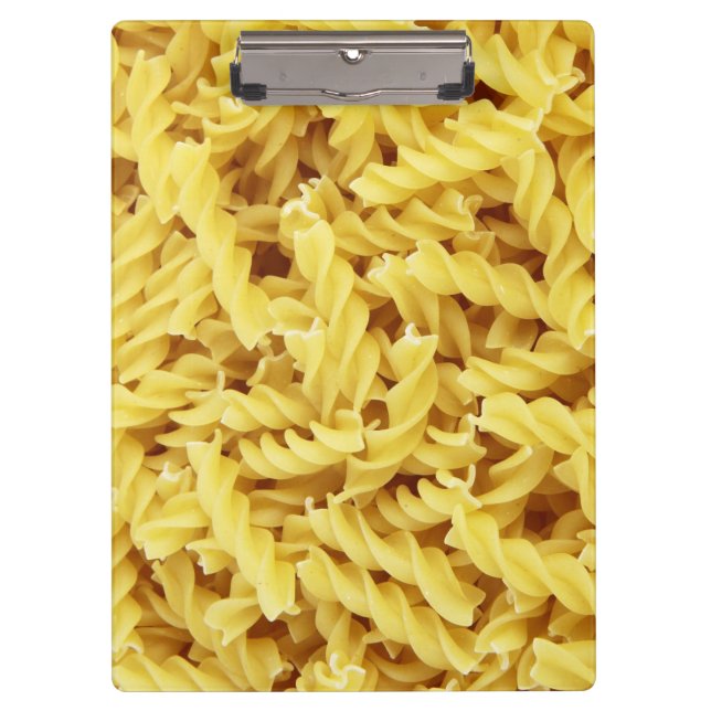 Getrocknete Pasta (italienisches Essen) Klemmbrett (Vorderseite)