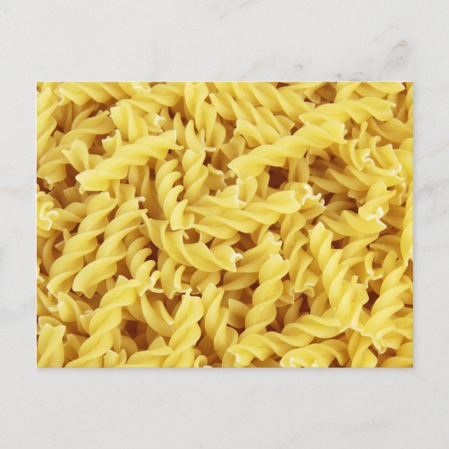 Getrocknete Pasta (italienisches Essen) Postkarte (Vorderseite)