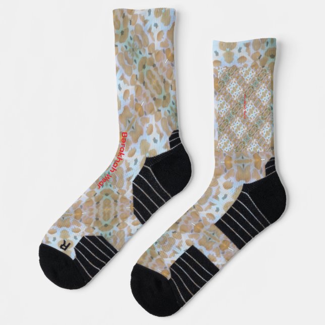 Getrocknete weiße Rosen  Socken (Links)