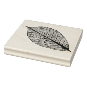 Getrocknetes Herbst-Blatt Gummistempel