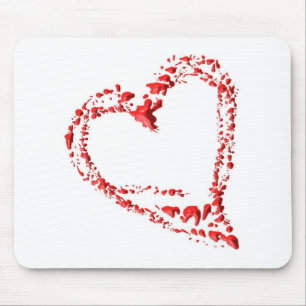 getropftes Herz Mousepad