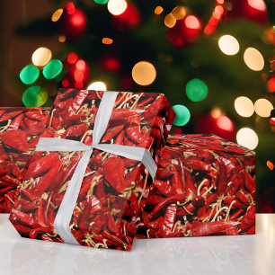 Getrotteter Roter Chili Südwest Geschmacksverpacku Geschenkpapier
