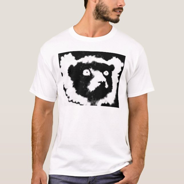 Getrumpfter Lemur einfach T-Shirt (Vorderseite)