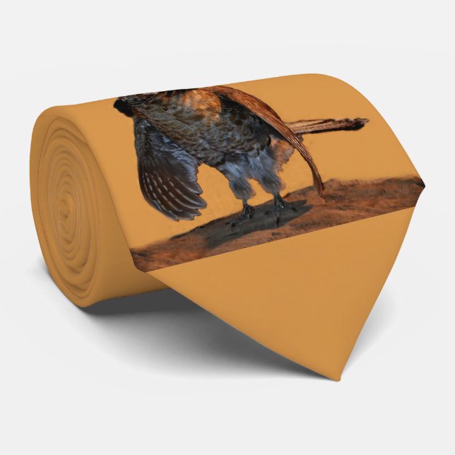 Getrumpftes Waldhuhn (Pennsylvania) Krawatte (Gerollt)