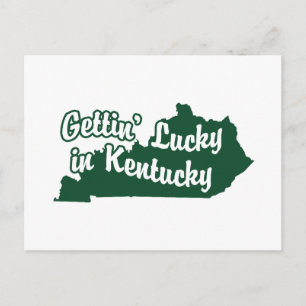 Gettin' Lucky in Kentucky Postkarte