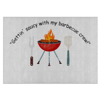 Gettin Saucy mit meiner Grillen Crew Schneidebrett