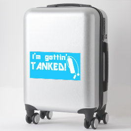 Gettin Tanked Funny Scuba Diving Phrase Aufkleber