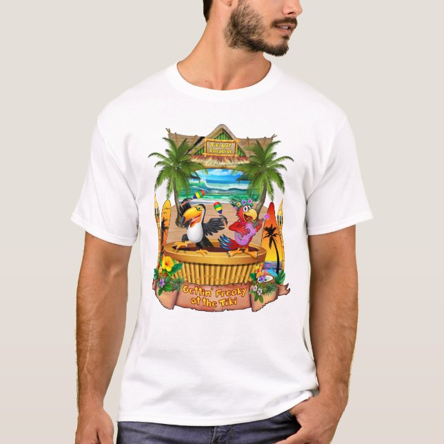 GETTING FREAKY AM TIKI T-Shirt (Vorderseite)