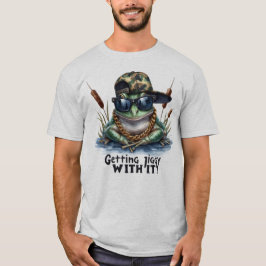 Getting Jiggy Funny Toad Graphic Quote T - Shirt