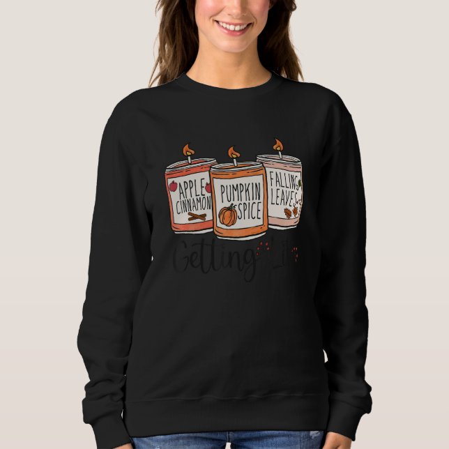 Getting Lit Fall Candles Sweatshirt (Vorderseite)