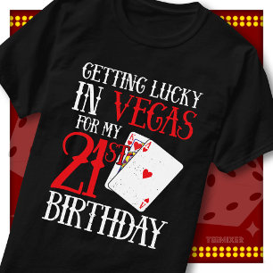 Getting Lucky Vegas 21. Geburtstagsfeier-Truppe T-Shirt