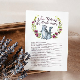 Getting Meowied Wer die Bride Best Game Card kennt Begleitkarte