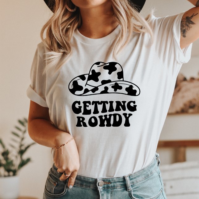 Getting Rowdy Rodeo Tshirt (Getting Rowdy, Rodeo Vibes, Bull Riding, Barrel Racing, Western Rodeo, Cowboy Spirit, Rough and Rowd)