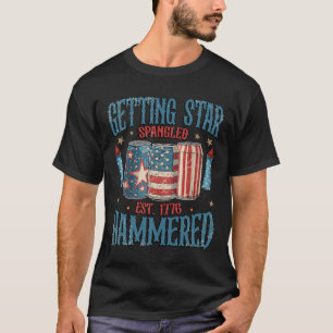Getting Star Spangled Hammered Vintag 4. Juli T-Shirt